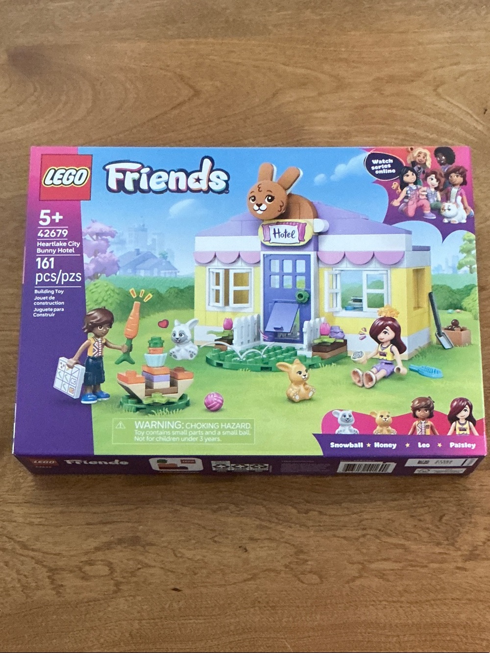 LEGO Friends Bunny Hotel Playset - Includes Paisley & Leo with Honey & Snowball